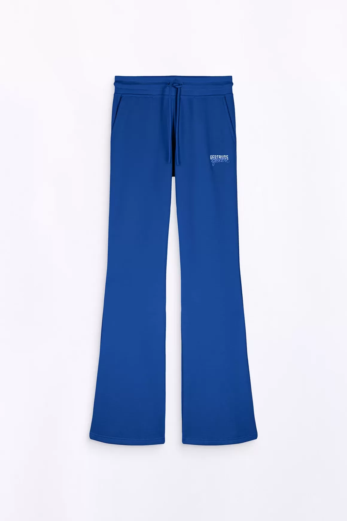 Gertrude Pantalons*Pantalon Jogging Flare Taille Haute Nanou Worker Blue