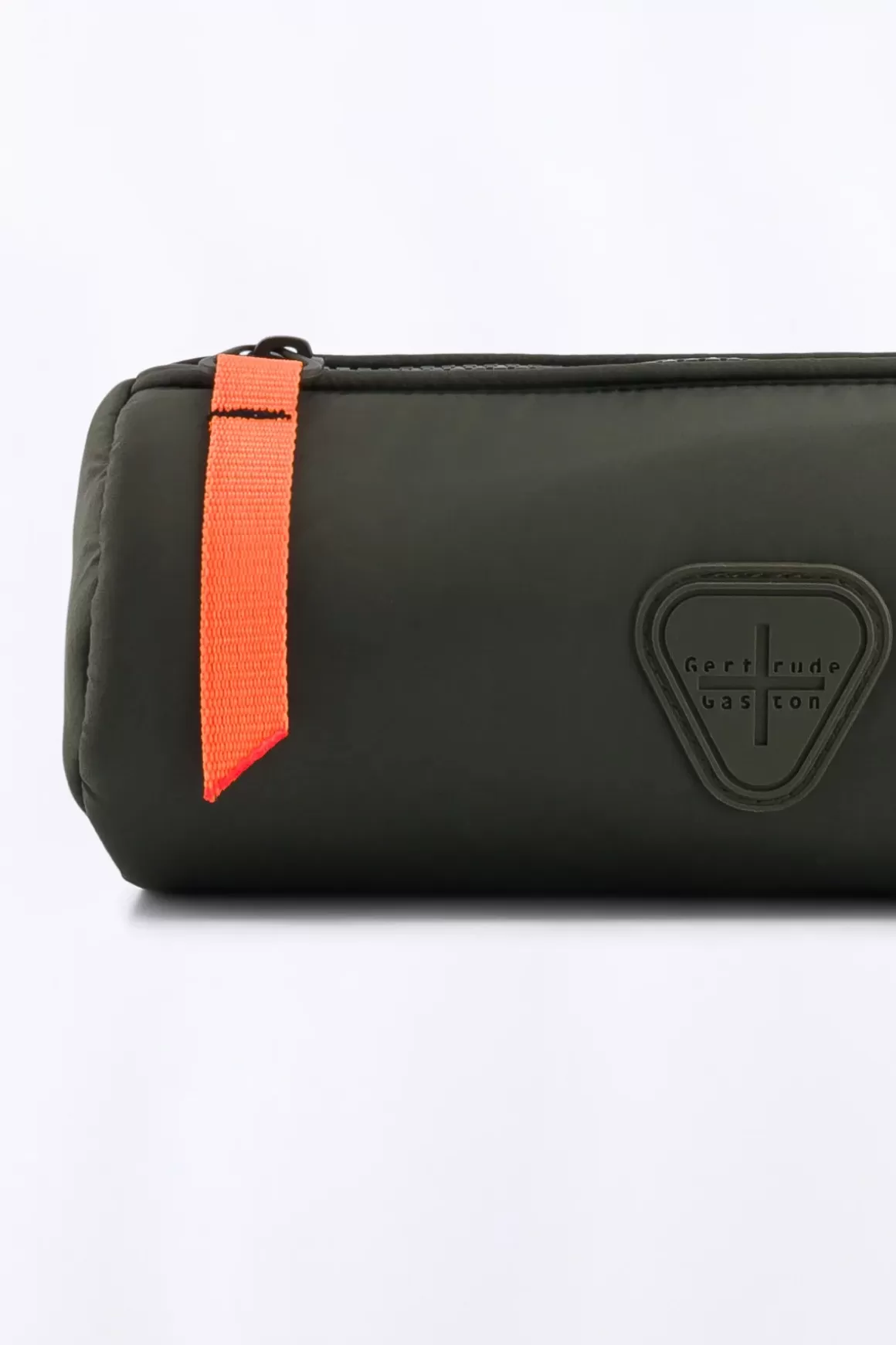 trousse_cylindrique_en_nylon_pomme_kaki-3.webp Gertrude Sacs A Dos & Trousses*Trousse Cylindrique En Nylon Pomme Kaki