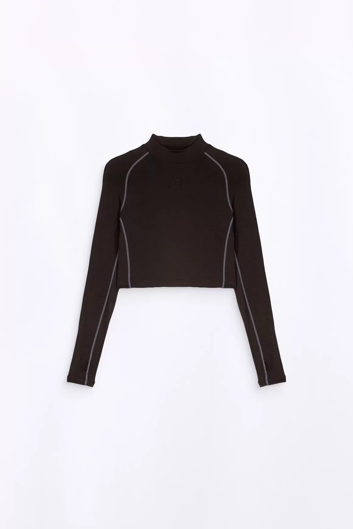 tshirt_col_montant_cropped_celine_black-2.webp Gertrude T-Shirts*T-Shirt Col Montant Cropped Celine Black